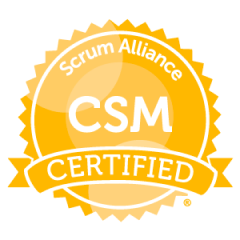 scrum alliance csm认证徽章