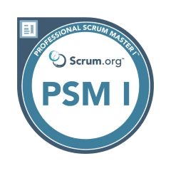 专业Scrum Master (PSM I) 认证徽章